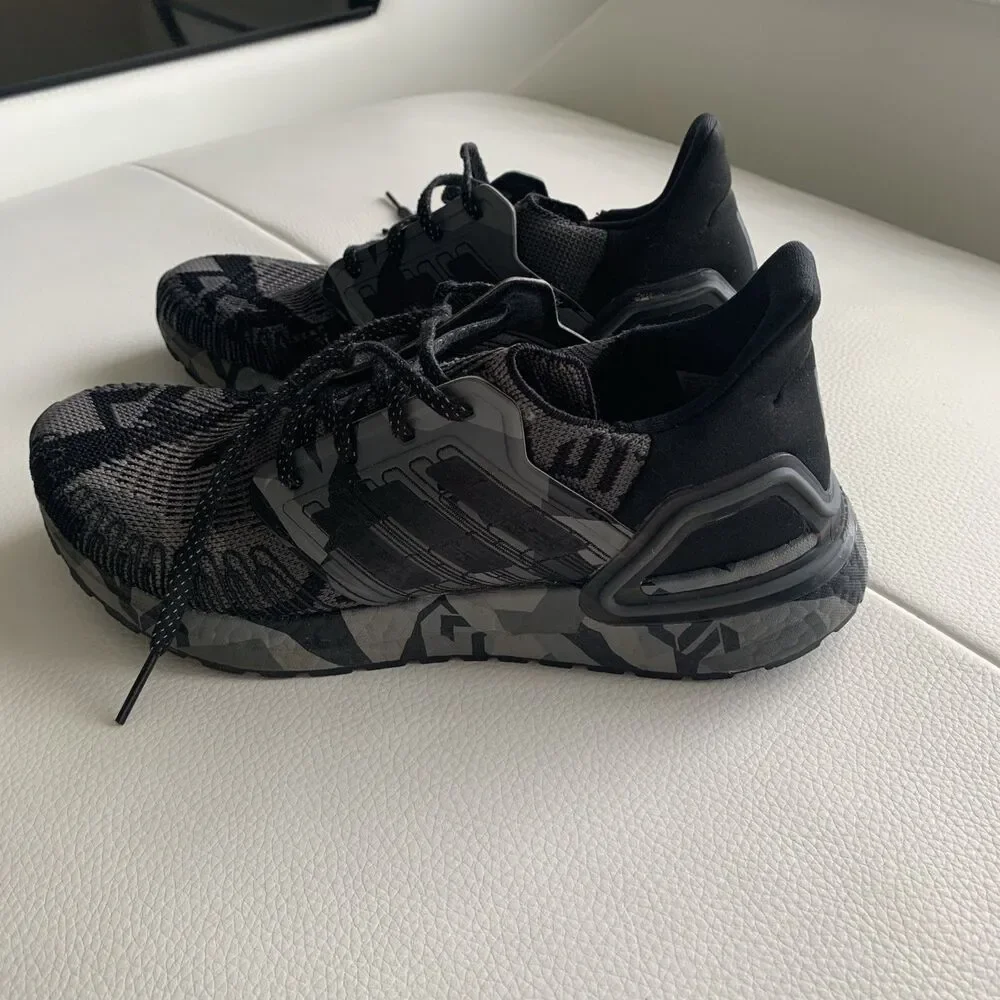 adidas Ultra Boost 20 Geometric Pack Black Grey 9.5 Men’s